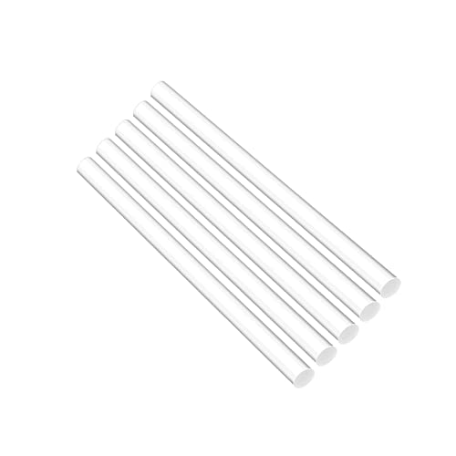 Ohmtes 5 ADET Çapı 3mm (1/8) uzunluk 500mm (Yaklaşık 20) beyaz ABS Yuvarlak Çubuklar, Katı Reçine Yuvarlak Çubuklar,