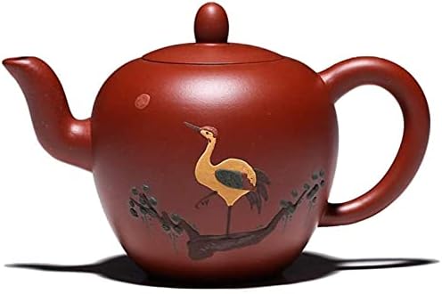 Basit ve yaratıcı su ısıtıcısı çaydanlık cevheri saf Handbig kırmızı güzellik omuz çamur boyalı demlik çay Taşıması