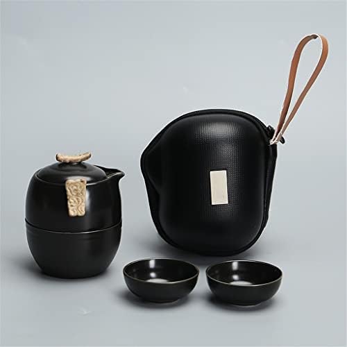 CXDTBH Çin Kung Fu Çay Seti beyaz porselen Seramik Demlik mat ışın Pot Japon ev açık seyahat Gaiwan (Renk : D, boyutu