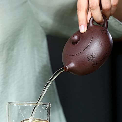Ofis demlik demlik 210 ml klasik Mor Kil Çaydanlıklar Topu Delik Filtre demlik güzellik Zisha su ısıtıcısı el yapımı
