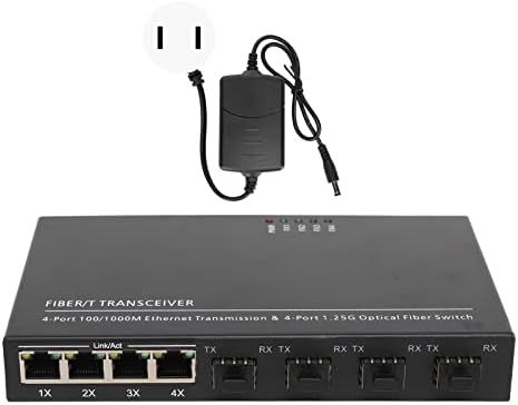 Qinlorgo Optik Ethernet Anahtarı, Kendinden Uyarlamalı Tam Yarım Dubleks Gigabit Ethernet Anahtarı Tak ve Çalıştır