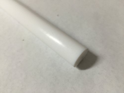 Asetal Kopolimer Plastik Yuvarlak Çubuk 1 1/4 Çap, 12 Uzunluk-Beyaz Renk