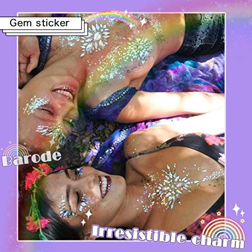 Barode Mermaid Göğüs Taşlar Çıkartmalar Rhinestones Geçici Meme Dövme Kristaller sanat dekoru Clubwear Parti Rave