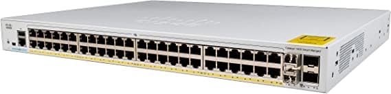Cisco Catalyst 1000-48FP-4G-L Ağ Anahtarı, 48 Gigabit Ethernet PoE + Bağlantı Noktası, 740W PoE Bütçesi, 4 1G SFP